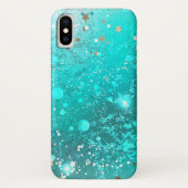 Folie Mint Turquoise Achtergrond Case-Mate iPhone Case (Achterkant)