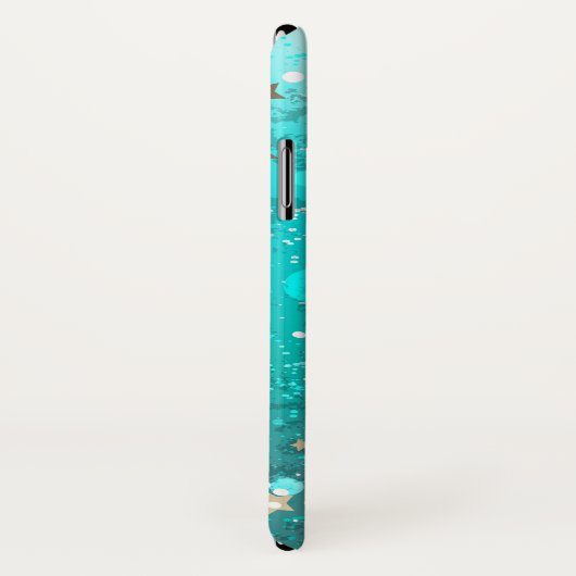 Folie Mint Turquoise Achtergrond Case-Mate iPhone Case (Achterkant / rechts)