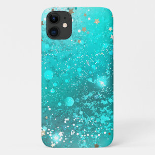 Folie Mint Turquoise Achtergrond iPhone 11 Hoesje