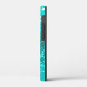 Folie Mint Turquoise Achtergrond Case-Mate iPhone Case (Achterkant / Links)
