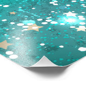 Folie Mint Turquoise Achtergrond Foto Afdruk (Hoek)