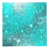 Folie Mint Turquoise Achtergrond Kubus (Voorkant)