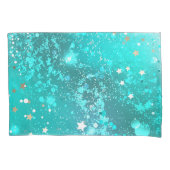 Folie Mint Turquoise Achtergrond Kussensloop (Voorkant)