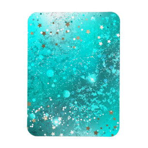 Folie Mint Turquoise Achtergrond Magneet