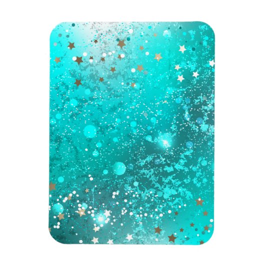 Folie Mint Turquoise Achtergrond Magneet (Verticaal)