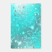 Folie Mint Turquoise Achtergrond Post-it® Notes (Voorkant)