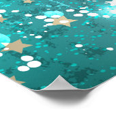 Folie Mint Turquoise Achtergrond Poster (Hoek)