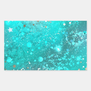 Folie Mint Turquoise Achtergrond Rechthoekige Sticker