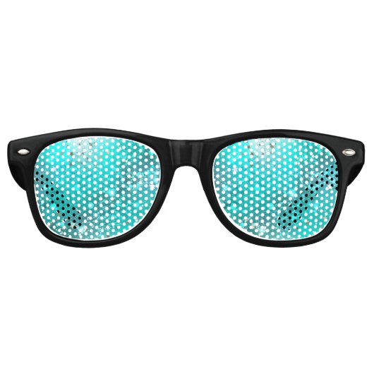 Folie Mint Turquoise Achtergrond Retro Zonnebril (Voorkant)