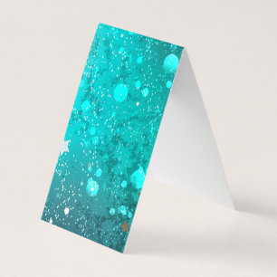 Folie Mint Turquoise Achtergrond Visitekaartjes