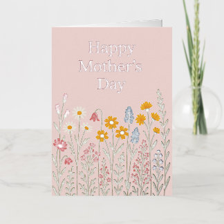 Folie Moederdag Wenskaart Mama & Dochter Knuffel