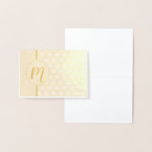 Folie Monogram Polka Dot Design Notes Kaarten (Display)