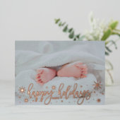 Folie Prettige feestdagen baby (Staand Voorkant)