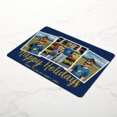 Folie Prettige feestdagen kerstfotokaart (Gedraaid)