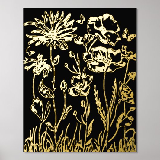 Folie Print FLOWERS ART DESIGN STIJL (Voorkant)