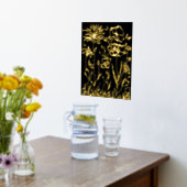 Folie Print FLOWERS ART DESIGN STIJL (Laag (Keuken))