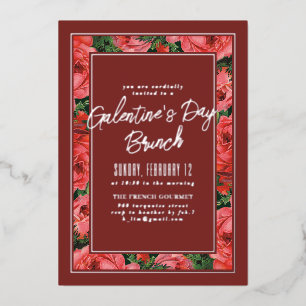 Folie Roos Lijst Galentine's Day Invitation - Maro Folie Uitnodiging