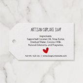 💛✨ Folie script typografie gemaakt met liefde Cadeaulabels (Achterkant (horizontaal))