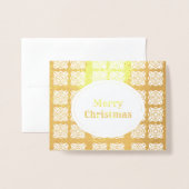 Folie Snowflake Patroon met kerst Kaarten (Voorkant met envelop)