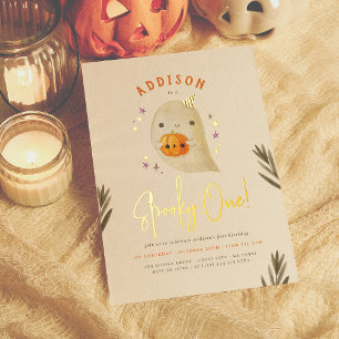 Folie Spooky One Halloween Geslachtsneutrale Verja Uitnodiging