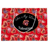  Folie Stack Double Heart Lollipops Groot Cadeauzakje (Voorkant)