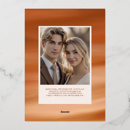 Folie Terracotta Boho Bewerkbare Sjabloon Herfst (Achterkant)