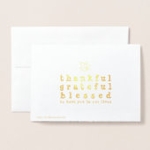 Folie Thanksgiving groet Folie Kaarten (Met envelop)