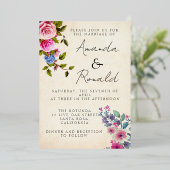 Folie Uitnodigingsbruiloft Uitnodiging (Staand Voorkant)