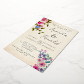 Folie Uitnodigingsbruiloft Uitnodiging (Gedraaid)