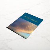 Folie uitnodigingskaart folie uitnodiging briefkaart (Gedraaid)