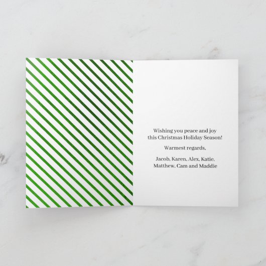 Folie van Elegant en Classy Faux Feestdagen Kaart (Binnen)