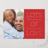 Folie Veel Valentijnsdag Kaart - Rood (Voorkant)