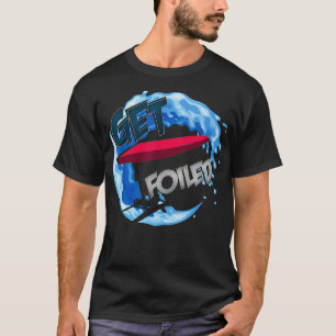 Folie voor het surfen op folielaadboten met folief t-shirt