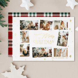 Folie voor prettige kerstKaart Collage Holiday-kaa Folie Feestdagenkaart