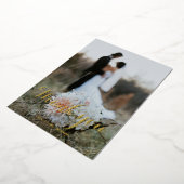 Folie voor weddenschap bedankt folie feestdagenkaart (Gedraaid)