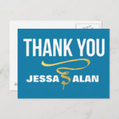 folie voor zwijn en goud briefkaart (Voorkant / Achterkant)