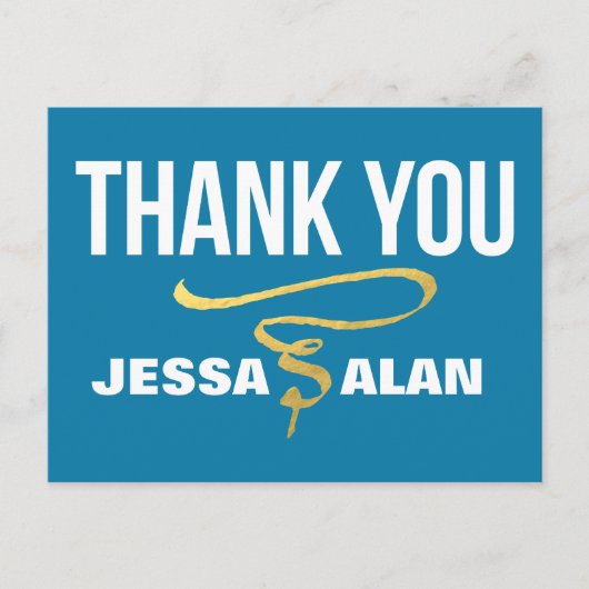 folie voor zwijn en goud briefkaart (Voorkant)