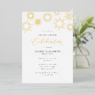 Folie Vuurwerk Graduation Party Invitation Kaart