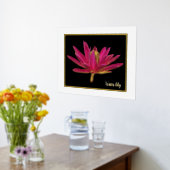 Folie Water Lily Print Poster (Laag (Keuken))