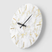 folie witte marmer grote klok (Hoek)