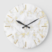 folie witte marmer grote klok (Voorkant)