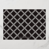 Folie XOXO Valentijnsdag Fotokaart - zwart Folie Uitnodiging (Achterkant)