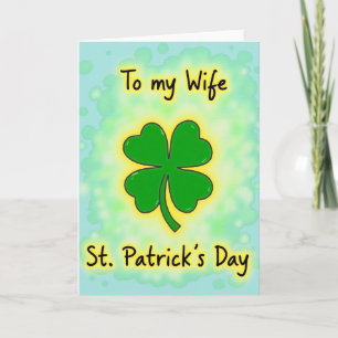 Folieklaver Vrouw St. Patrick Kaart