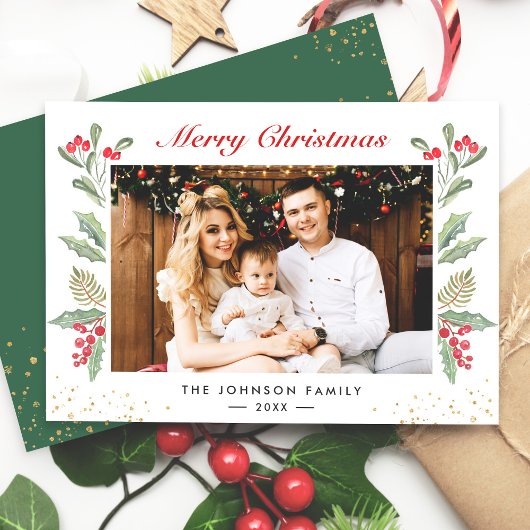 Foliereforage met kerstakerflessen feestdagenkaart