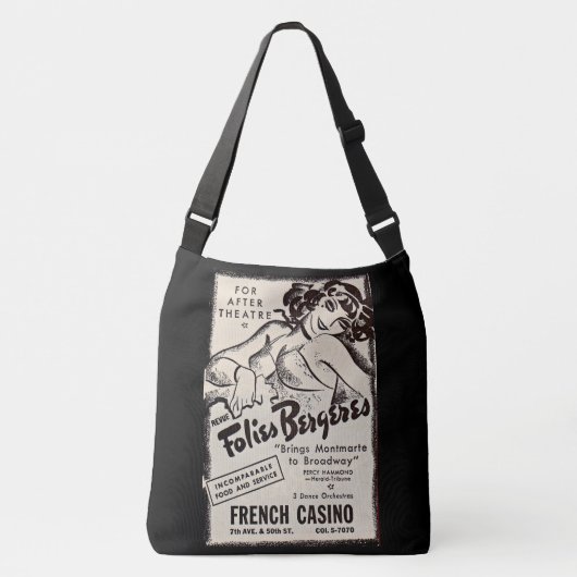Folies Bergere ad 1930 Crossbody Tas (Voorkant)