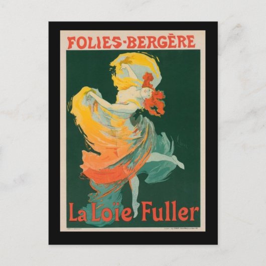 Folies-Bergere  Frans Poster Briefkaart (Voorkant)