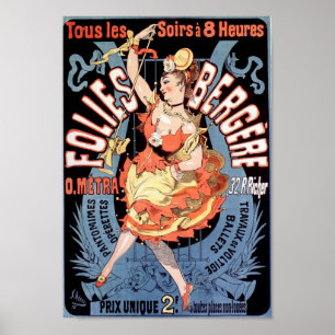 Folies Bergere Franse Adverteren Poster