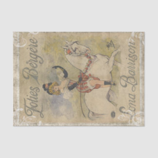 Folies Bergere French Horse Woman Tissuepapier