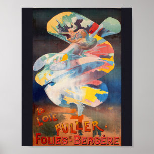 Folies Bergere-la Loie Fuller  franse post Poster