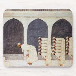 Folio.38a Een Mogul prins in een moskee die Frida  Muismat